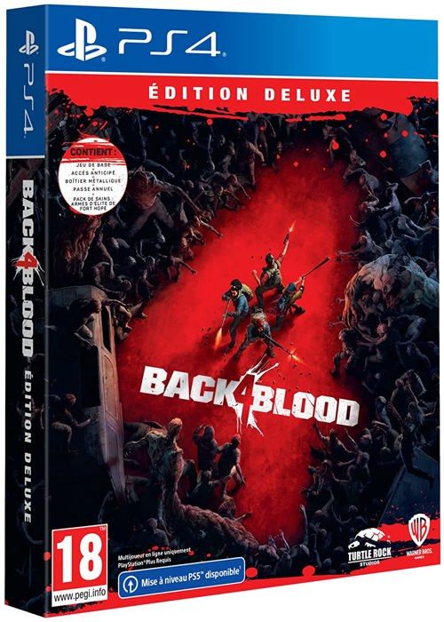 PlayStation 4 videospel Warner Games Back 4 Blood Deluxe Edition