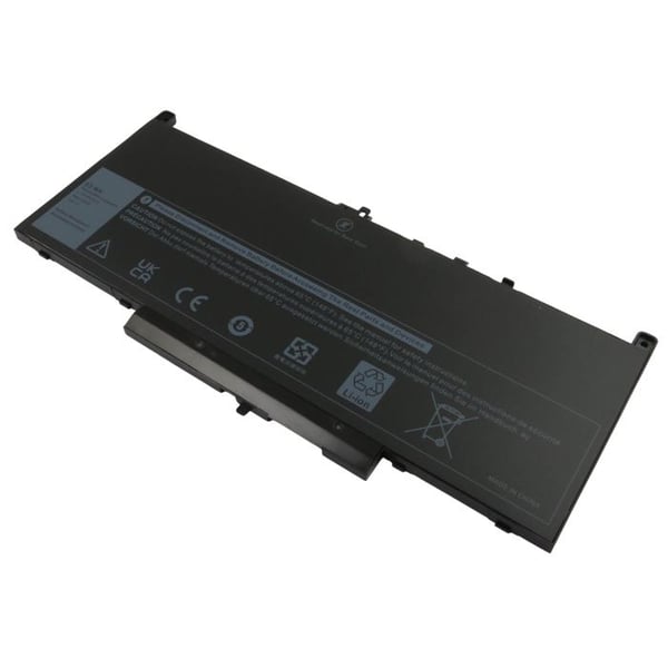 Batteri - AVIZAR - Dell Latitude 12 - 7,6V - 7200mAh - Li-Polymer - Svart