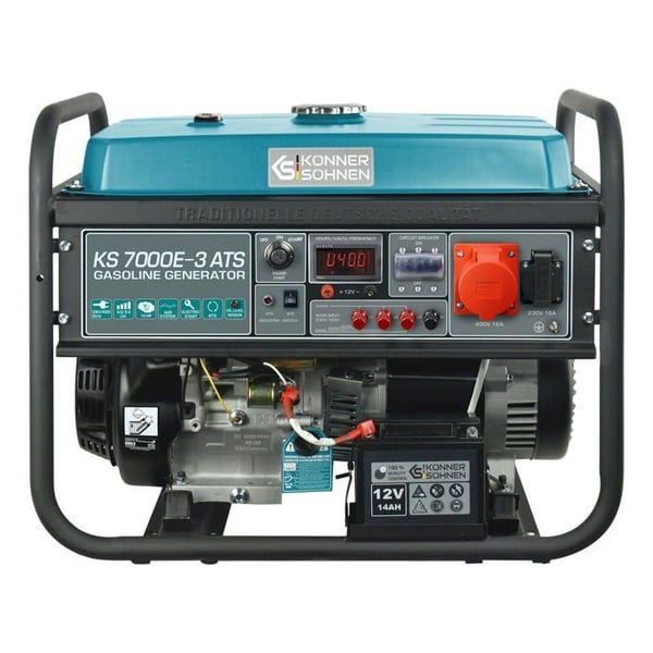 Generator - Konner & Sohnen - KS 7000E-3 ATS - 5500W - Bensin - Trefasigt
