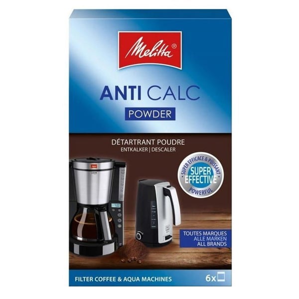 ANTI CALC pulveravkalkningsmedel för kaffebryggare - MELITTA - 150g - Tillbehör till kaffebryggare - Grå
