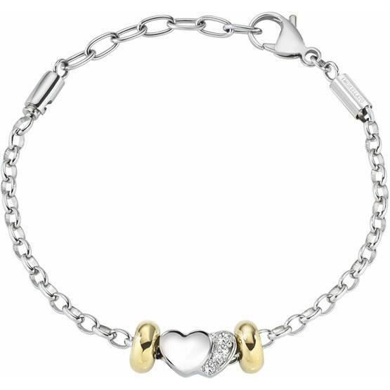 Armband - Morellato - Drops Heart Scz714 - Bicolor Stål - Dam - Vuxen