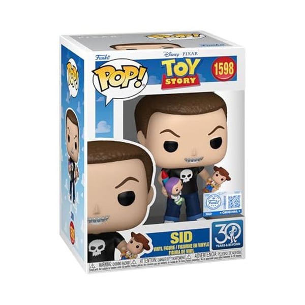 Figur, Funko Pop! - Toy Story 30-årsjubileum - Sidney Sid Phillips - Hållbar Vinyl - Perfekt Gåva