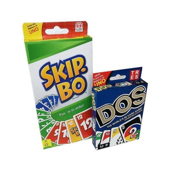 Brætspil - YESCUSTOM - UNO Solitaire DOS - Multiplayer - Fest - Børn 7 år og op