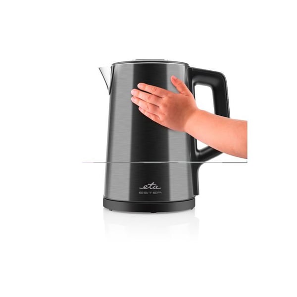 Kanna - ETA - 459790000 - 2200 W - 1,5 L - Rostfritt stål - Svart
