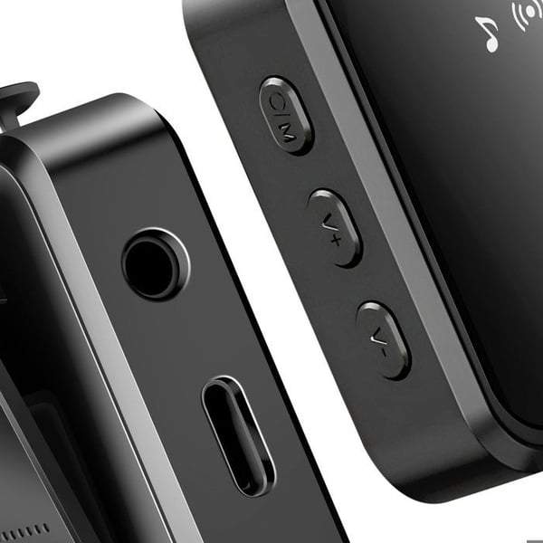 Trådlös Micro Cravate - AVIZAR - 2-pack - USB-C, Lightning, Jack 3.5mm - Vindskydd - 6h Batteritid