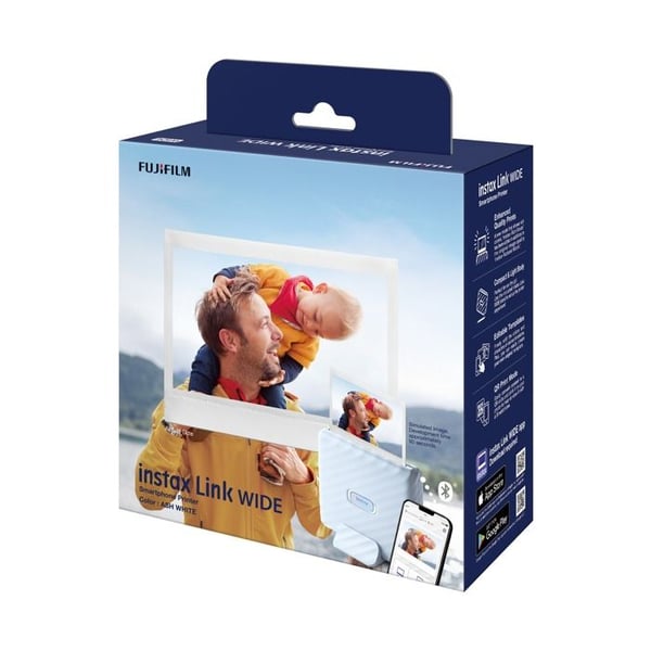 Fotoskrivare - Fujifilm - INSTAX WIDE LINK - Bluetooth - WIDE format - Kompakt design