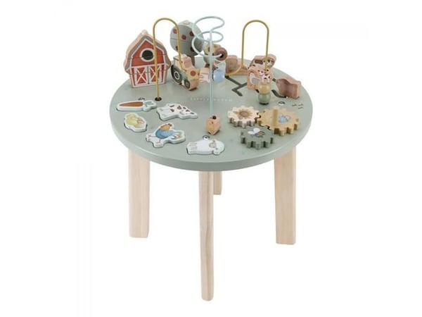 FSC-märkt träaktivitetsbord - LITTLE-DUTCH - Little Farm - Brun - För barn från 24 månader