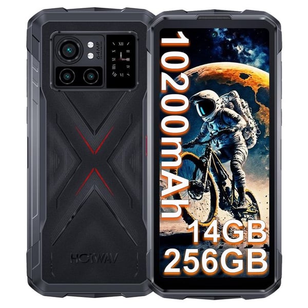 Smartphone Inkräktbar HOTWAV Cyber X 14Go+256Go Helio G99 6,78''FHD+ 10200mAh/33W Mobiltelefon Inkräktbar 4G NFC