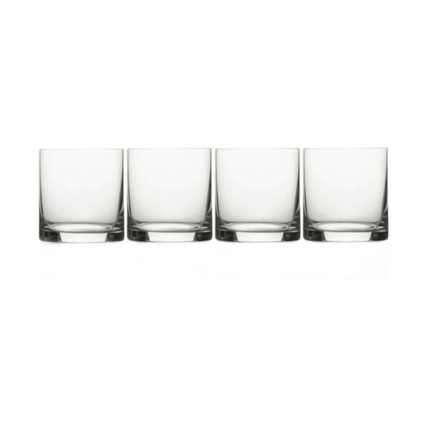 Set med 4 Mikasa Julie Double Old Fashioned dricksglas.