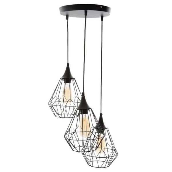 Trådad metallupphängning x 3 "Kaore" Atmosphera