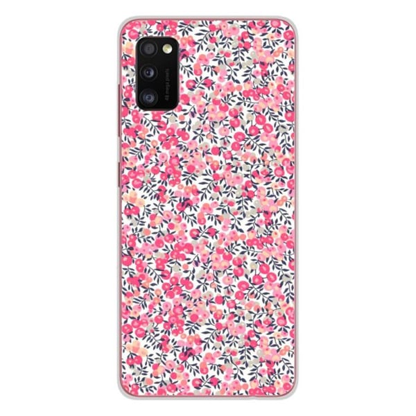 1001Coques - Silikonskal kompatibelt med Samsung Galaxy A41 - Liberty Wiltshire Rose-mönster - Originaldesign tryckt i Frankrike