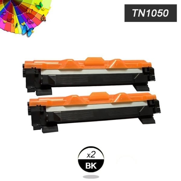 Kompatibel tonerkassett Brother TN-1050 HL-1110 - 2 svart - Förpackning med 1