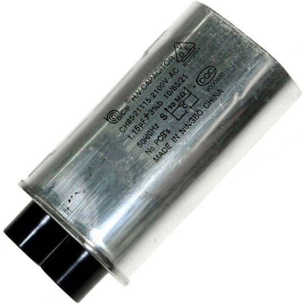 Kondensator 1.15 µf 2100v För mikrovågsugn 481912138013, KW710139 WHIRLPOOL, BAUKNECHT, IKEA, BRANDT, THOMSON, KITCHENAID, VEDETTE.