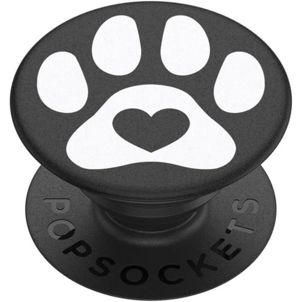 Smartphonehandtag - Popsockets - Furever Friend - Svart/Vit - Plast - 39,74x7x24,25 mm