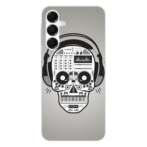 Siliconefodral - Kompatibel med Samsung Galaxy A16 - design med dödskalle och musik