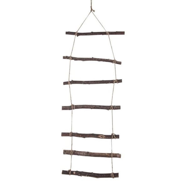 Dekorativ trästege att hänga, natur, 96x30x2cm