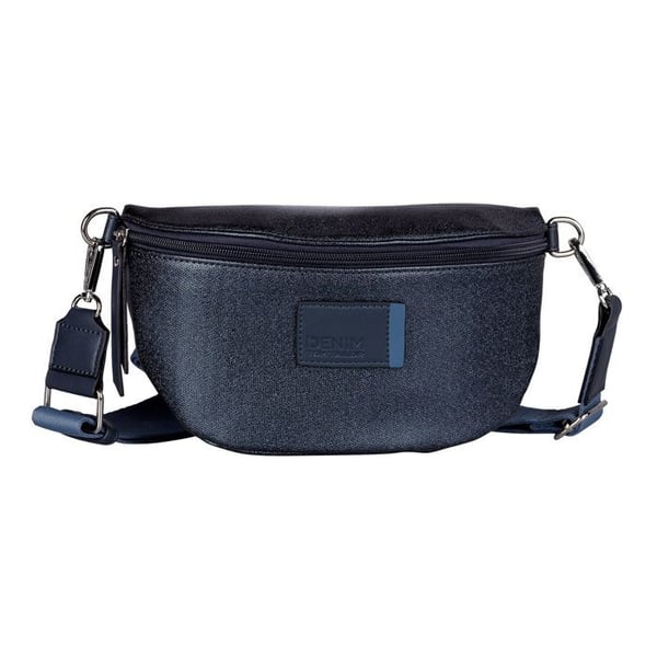 Axelväska med rem - TOM TAILOR - Rosie Canvas Belt Bag - Mörkblå - Polyester - 22x12x8 cm