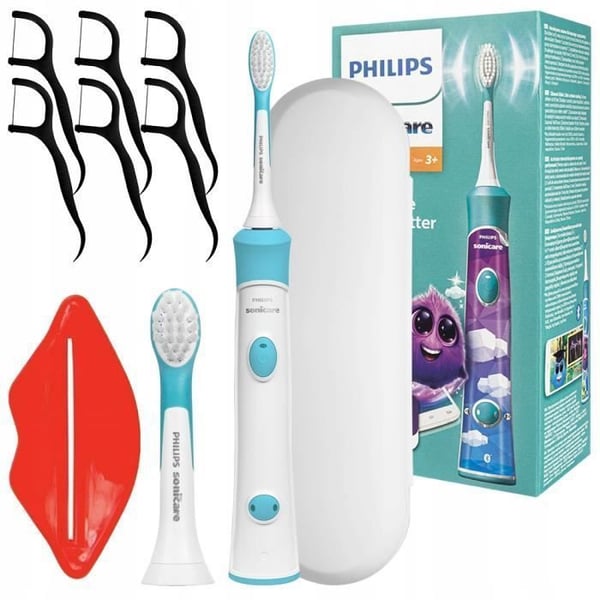 Elektrisk tandborste - Philips - Sonicare For Kids HX6321 - Barn 3 år och äldre - 2 lägen - Tillbehör ingår