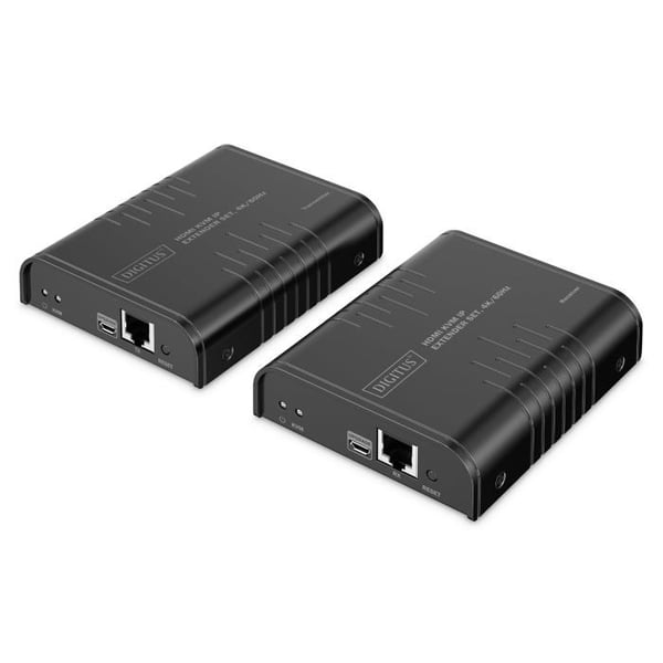 KVM HDMI förlängningskit - DIGITUS - DS-55355 - UHD 4K 60Hz - 40m - HDMI 2.0 - Svart