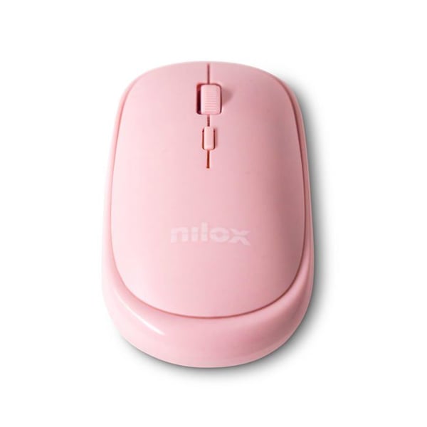 Trådlös Mus - Nilox - Rosa - Bluetooth - Optisk - Ambidextrous