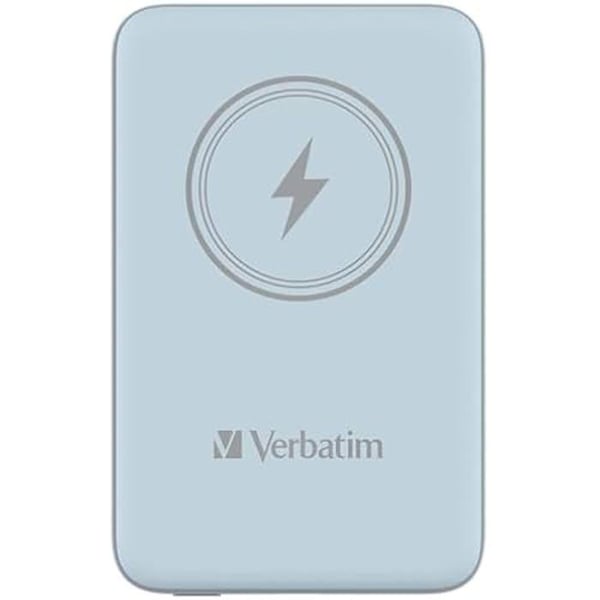 Power Bank - VERBATIM - Charge 'n' Go - 10000 mAh - Trådløs - Blå