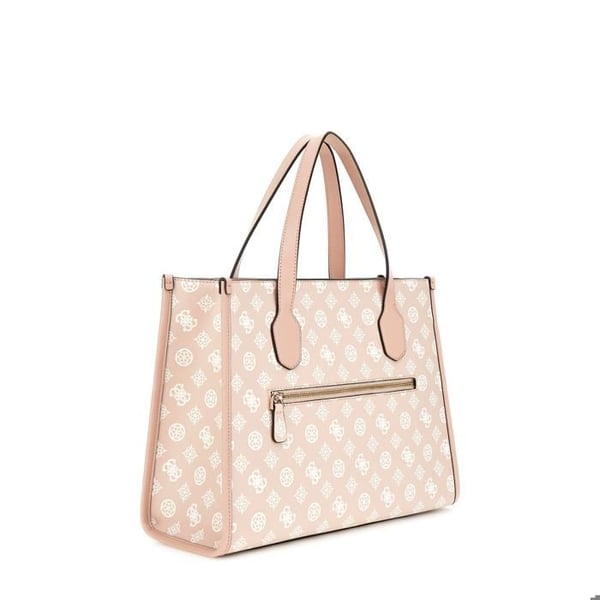 GUESS Axelväska gammal rosa beige för kvinnor - Silvana Tvåfacks Tote Sand Logo 291155