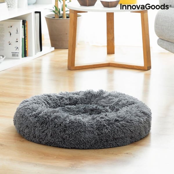 Säng för husdjur - InnovaGoods - Bepess - Ø 60 cm - Antistress - Grå
