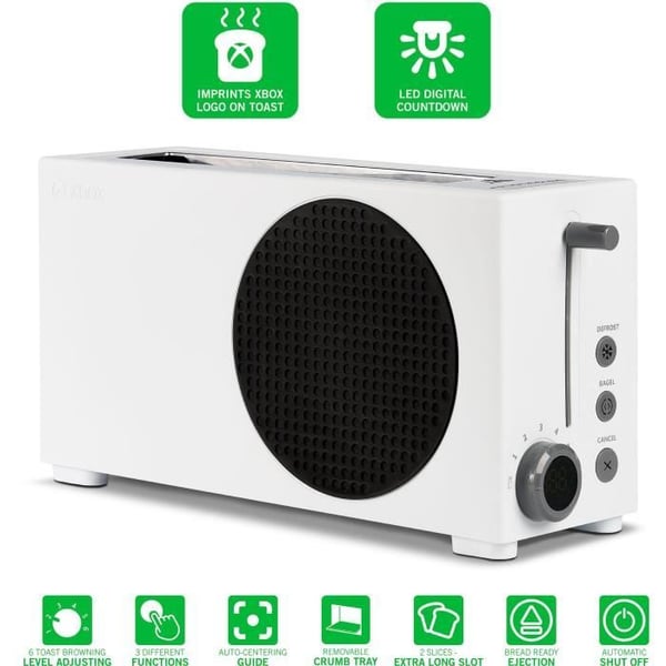 Brödrost Xbox Series S - UKONIC - Officiell Xbox-licens - 800W