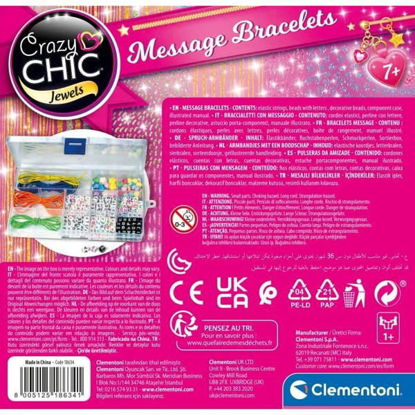 Clementoni - Crazy Chic - Budskapsarmband