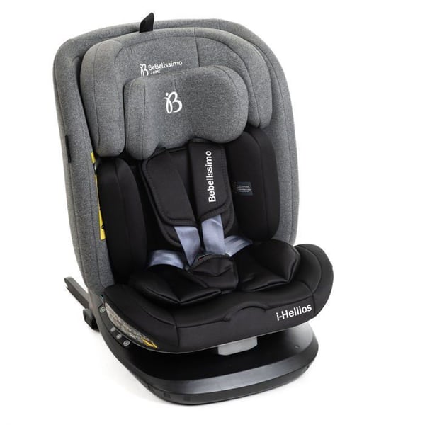 BEBELISSIMO - Bilstol Isofix - 360 ° roterande - 40-150cm - (0-36kg) - Hellios - grå / svart - R129 i-size