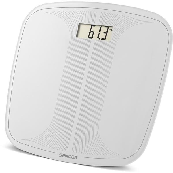 Vægtsensor - SENCOR - SBS 2405WH - Digital - Kapacitet 150 kg - Hvidt glas