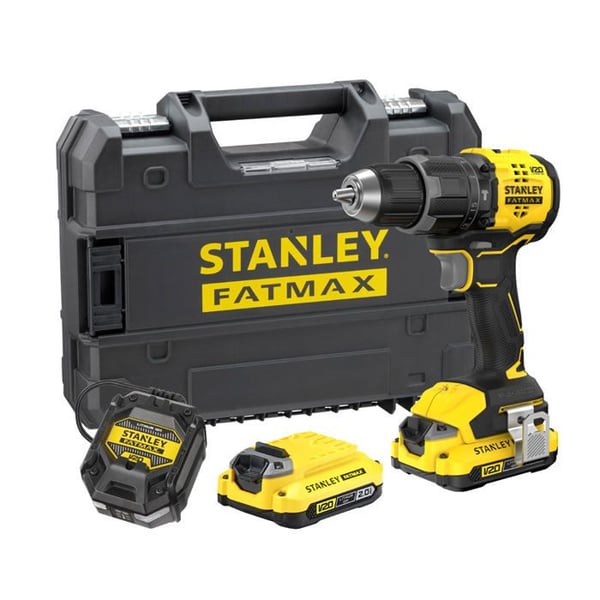 Slagborrmaskin 60 Nm Borstlös - Lithium 18V - 2 Batterier 2 Ah I Kit - SFMCD716D2T-QW STANLEY FATMAX V20