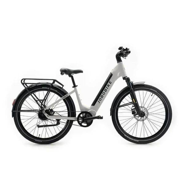 JOBOBIKE Dyno GT Elcykel – E-bike – Lågt insteg – 27.5 Tum – Motor 250W – Räckvidd 90 km – Grå