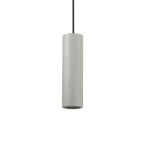 Hängande lampa - IDEAL LUX - OAK SP1 RUND - Gips och cement - Justerbar sockel - Grå