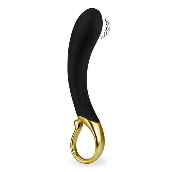 Ergonomisk mini-vibratör Crown - Svart