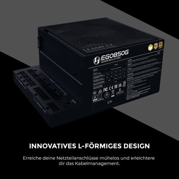 Strömförsörjning - LIAN LI - EDGE GOLD 850 - 80 PLUS Gold - 850W - PCIe 5.1, ATX 3.1