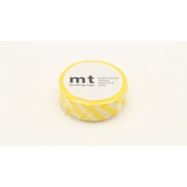 Maskeringstejp - Maskeringstejp MT randig gul - rand citron