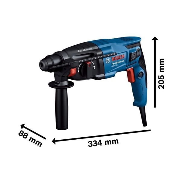 SDS Plus 720W GBH 2-21 borrhammare (automatisk chuck) i standardlåda - BOSCH - 06112A6001