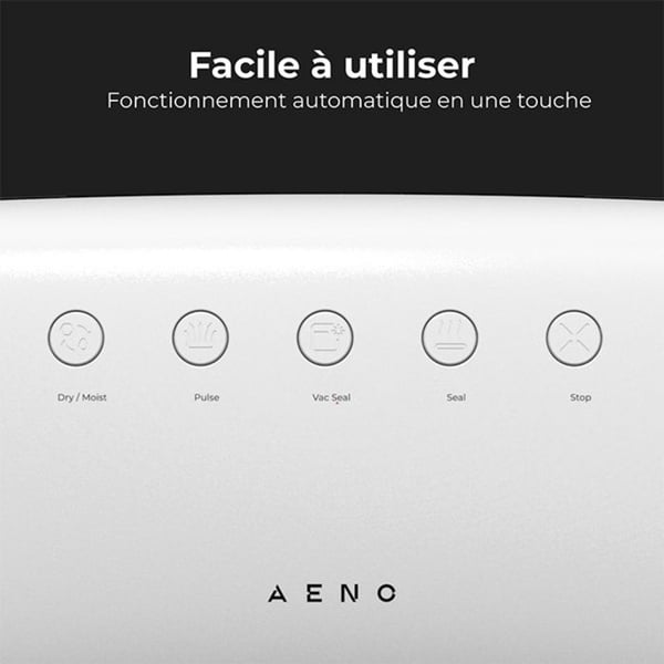 Tyhjiöpakkauskone - AENO - Tyhjiöpakkaaja Vs2 - 75 kPa - 4,5 L/min - Ergonominen muotoilu