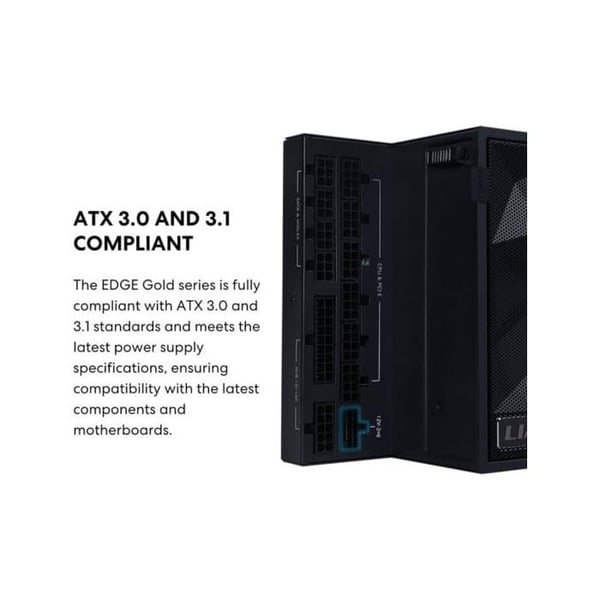 Strömförsörjning - LIAN LI - EDGE GOLD 850 - 80 PLUS Gold - 850W - PCIe 5.1, ATX 3.1