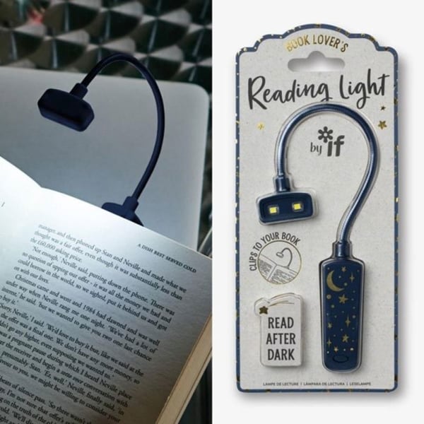 Bordslampa - IF - 48420 - Lampa för läsning - Dimmbar LED - Tema Måne och stjärnor - Mörkblå