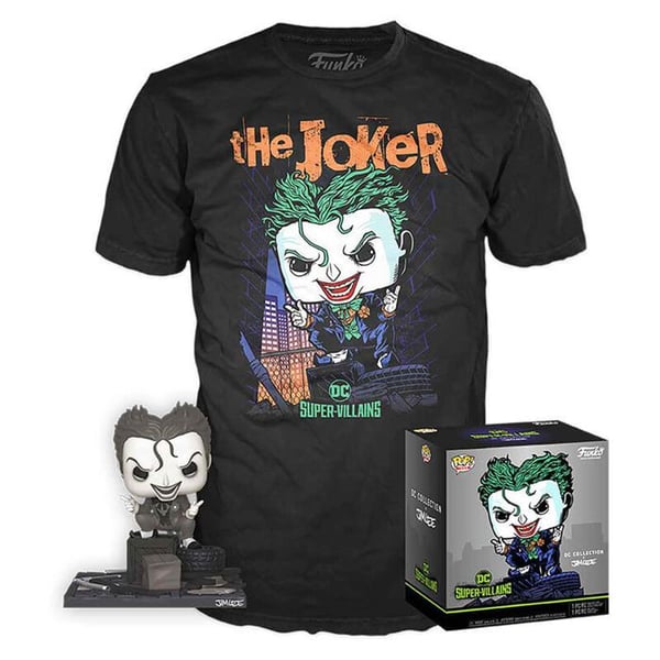 Figur med Funko POP och T-shirt - FUNKO - Jim Lee Joker - Vinyl - Både för killar och tjejer - 3 år och uppåt