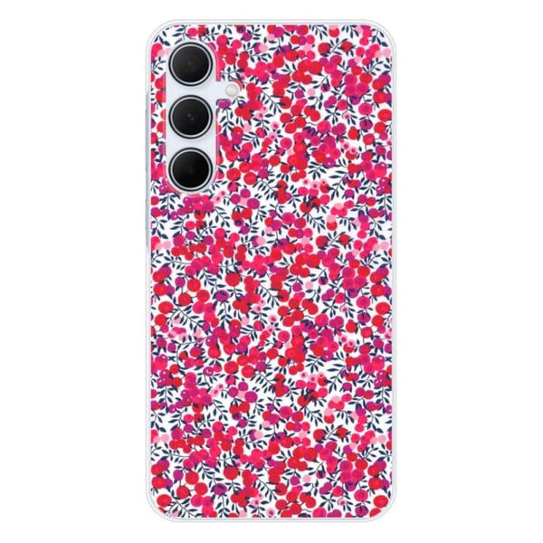 Tryckt silikonfodral kompatibelt Samsung Galaxy A35 5G Liberty Wiltshire Röd