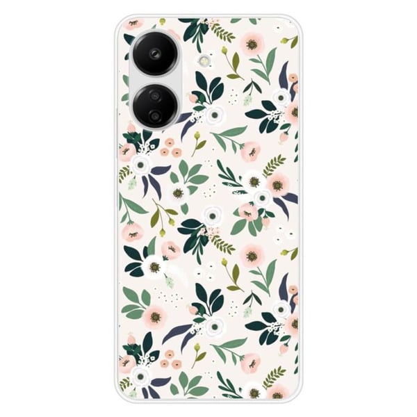 Siliconfodral med blommor kompatibel med Xiaomi Redmi 13C 4G