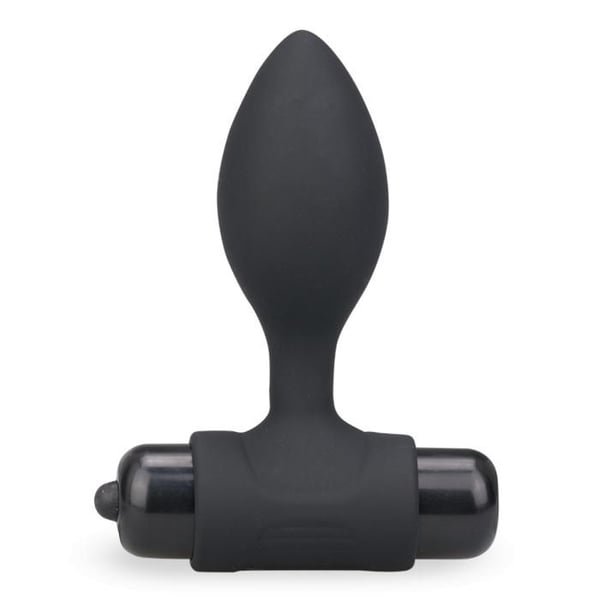 Buttplug anal vibrerande 10 lägen - Noir