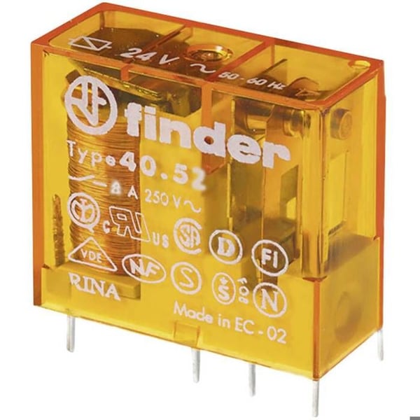 Finder 40.52.8.240.0000 kretsrelä 240 V/AC 8 A 2 växling (RT) 1 st(s)