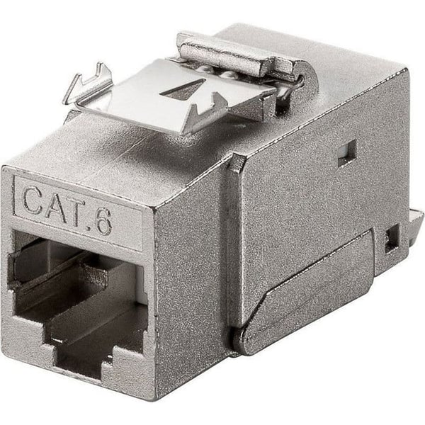 RJ45 Keystone - GOOBAY - IWP-C6 - CAT6 STP - 250MHz - Snap-In - Fruktsfärg