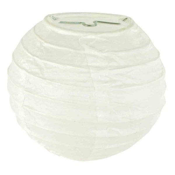 MégaCréa DIY - Papperslyktor vit diameter 10 cm 2 stycken