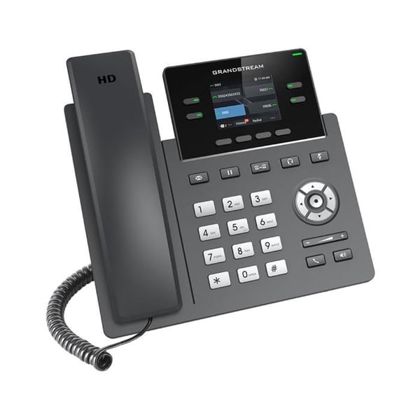IP-telefon 2 linjer TFT PoE - Grandstream - GRP2612P - Bluetooth - Carrier-grade sikkerhed