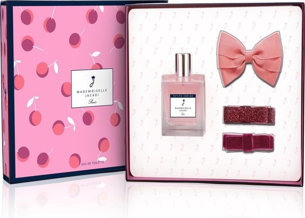 Presentförpackning - JACADI - Mademoiselle Petite Cerise - Eau de Toilette 100 ml - Håraccessoarer - Flicka
